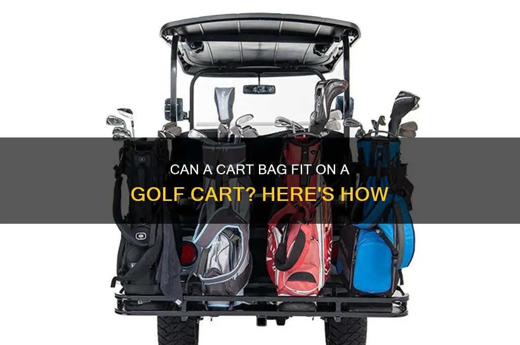 can a cart bag fit on a golf cart