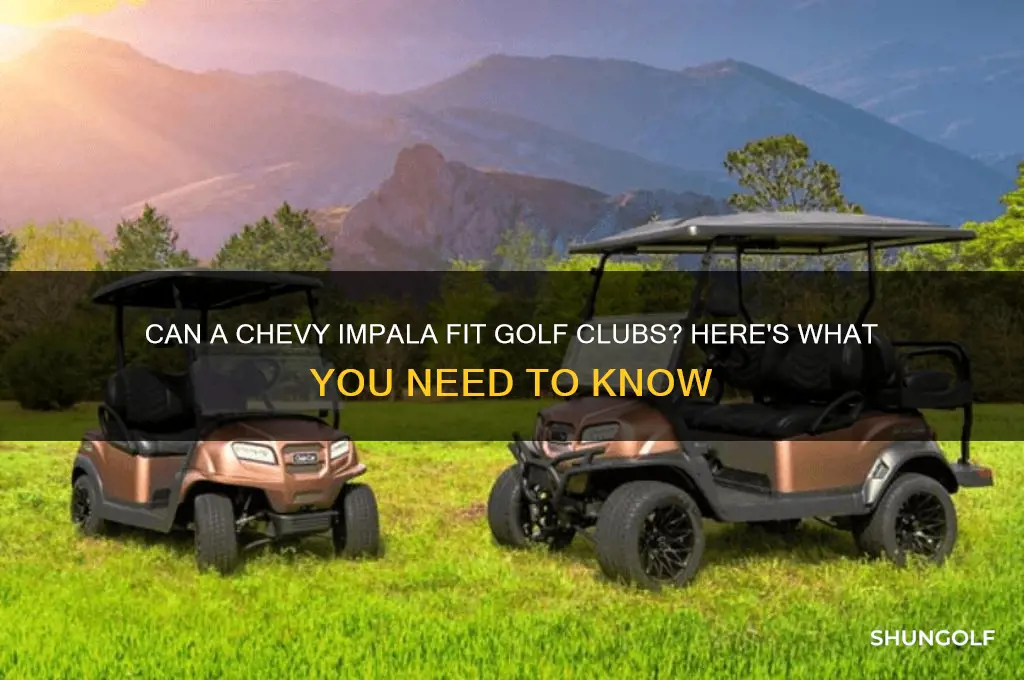 can a chevy impala hold golf clubs