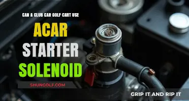 Can Club Car Golf Carts Use Car Starter Solenoids?