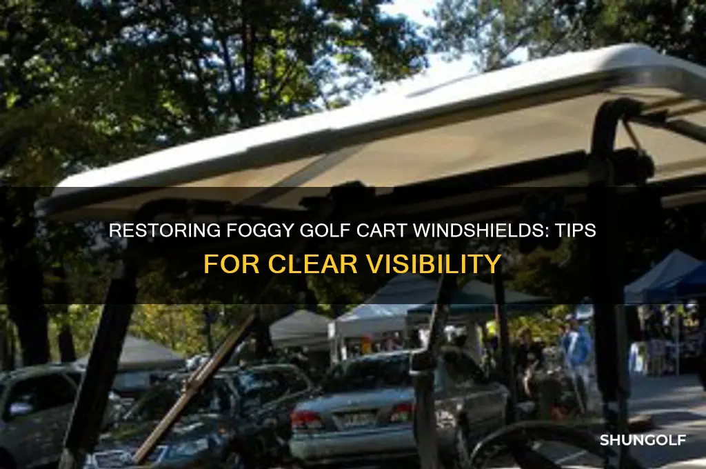 can a foggy golf cart windshield be restored