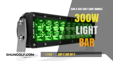 Can Gas Golf Carts Power 300W Light Bars Efficiently?