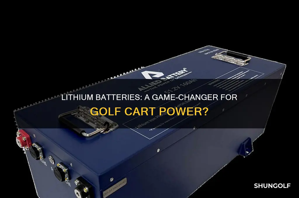 can a golf cart be powered by lithium batteries