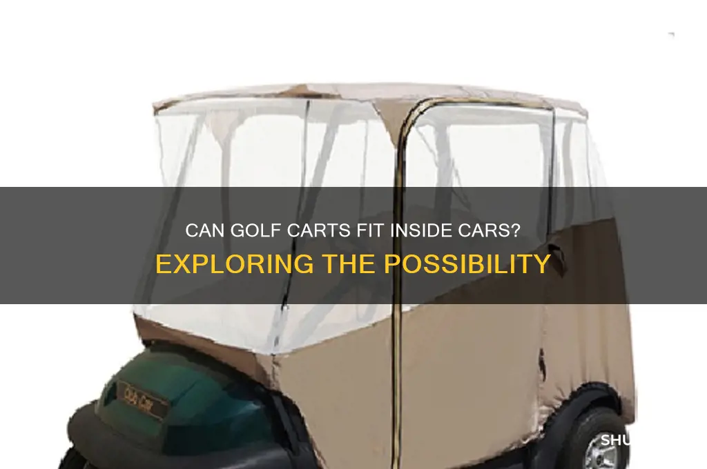can a golf cart be put in a car apart
