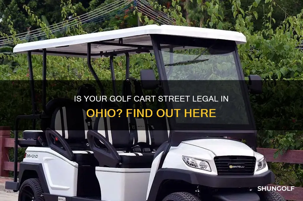 can a golf cart be street legal in ohio