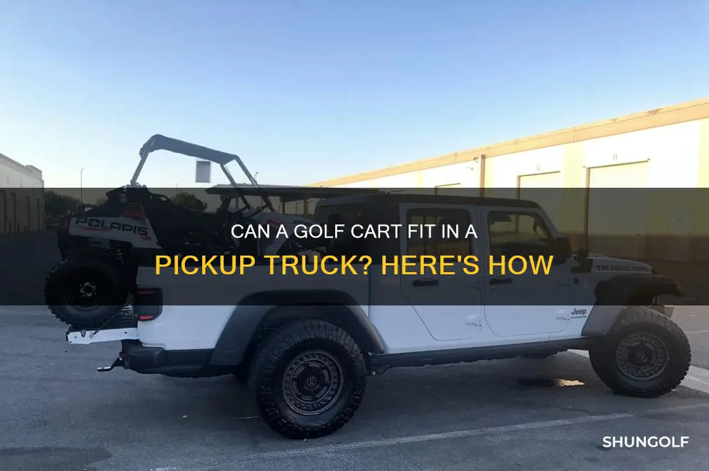 can a golf cart fit in a pickup truck