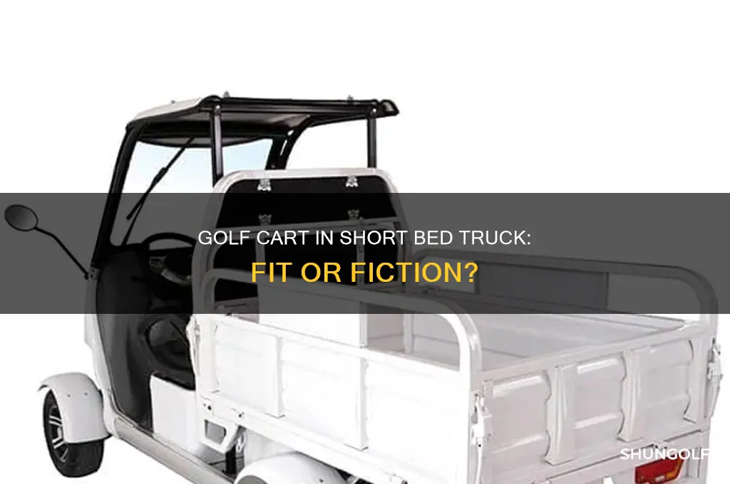 can a golf cart fit in a short bed truck