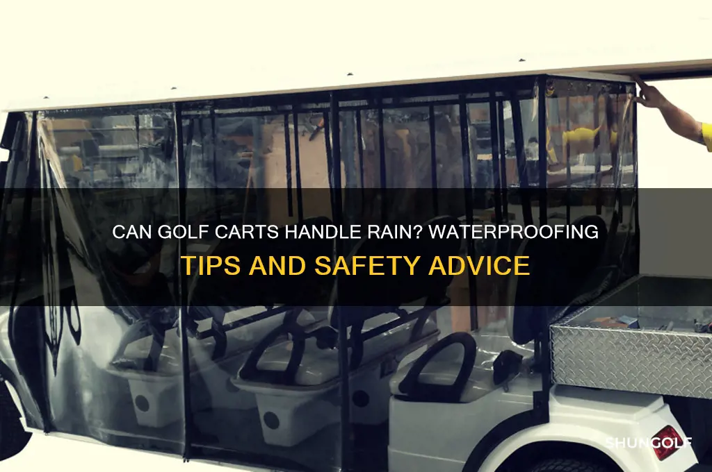 can a golf cart get wet