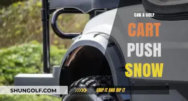 Golf Carts in Winter: Can They Effectively Push Snow?