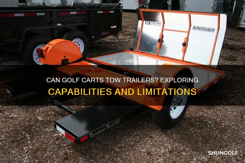 can a golf cart tow a trailer