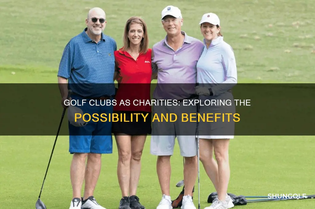 can a golf club be a charity