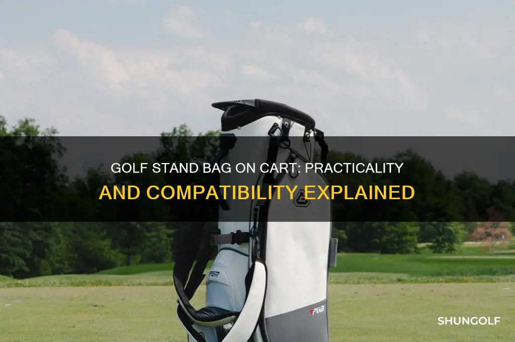 can a golf stand bag be used on a cart