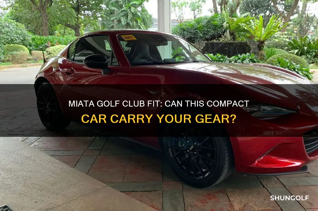 can a miata hold golf clubs