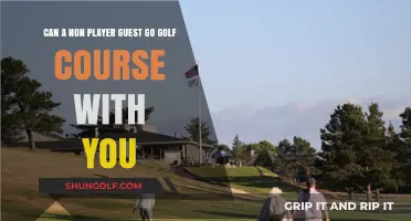 Can Non-Player Guests Accompany You on the Golf Course?