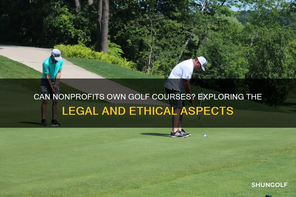 can a non profit own a golf course