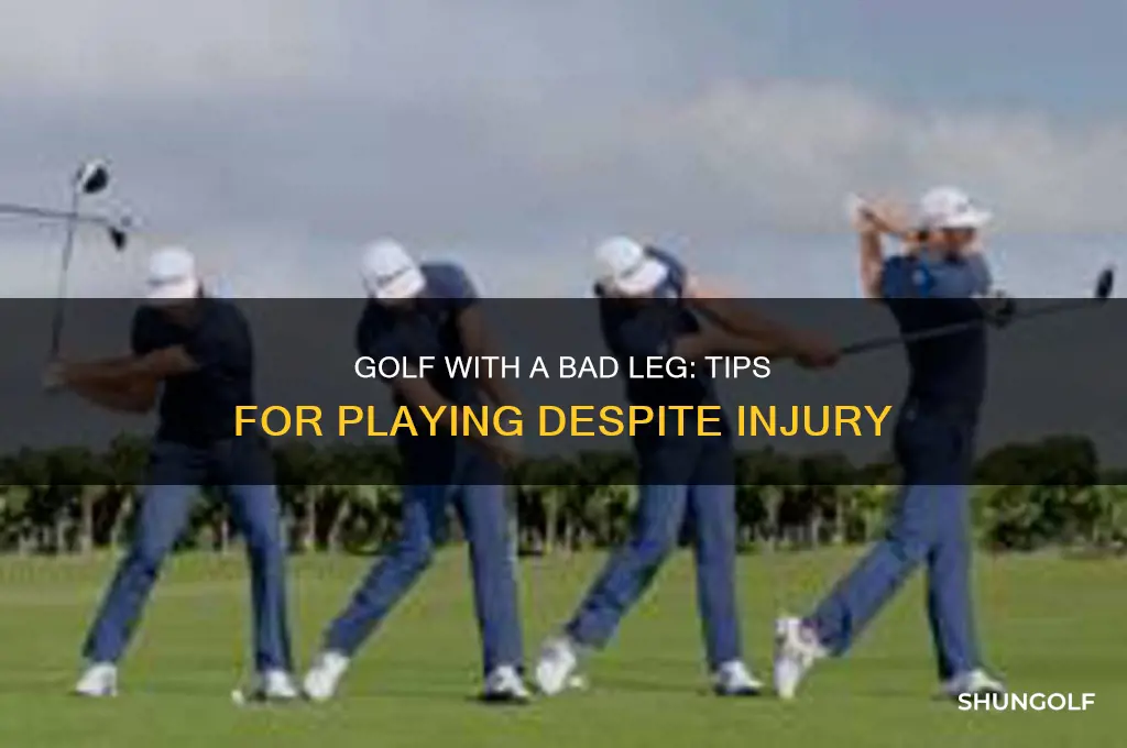 can a person play golf with a bad leg