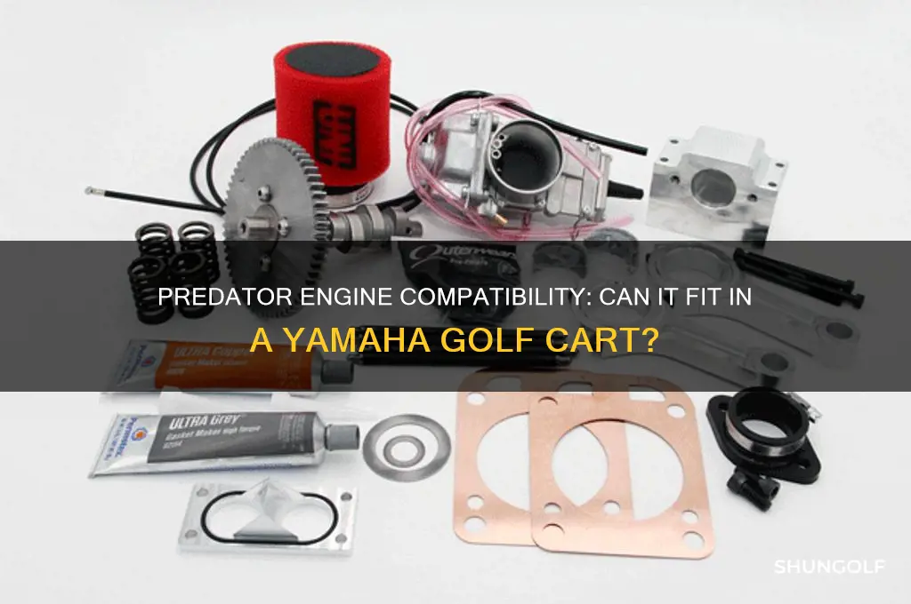 can a predator motor fit in a yamaha golf cart