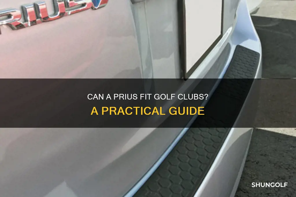 can a prius hold golf clubs
