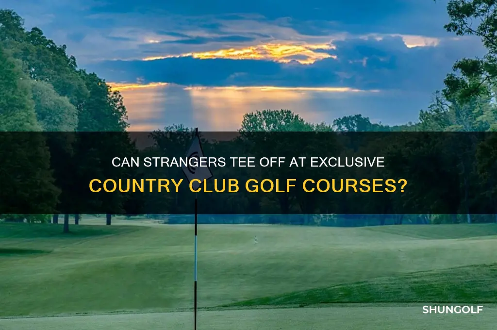 can a stranger play at a country club golf