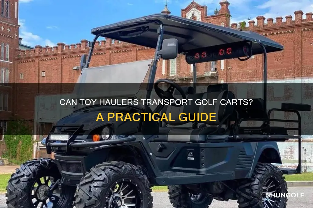 can a toy hauler carry a golf cart