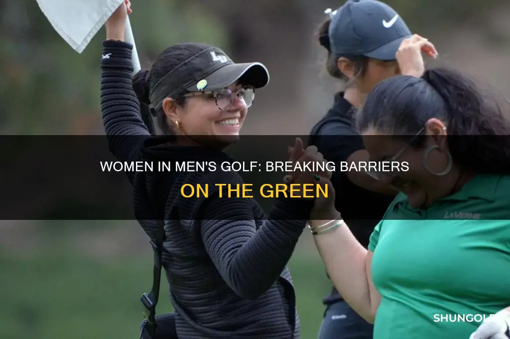 can a women play in a men