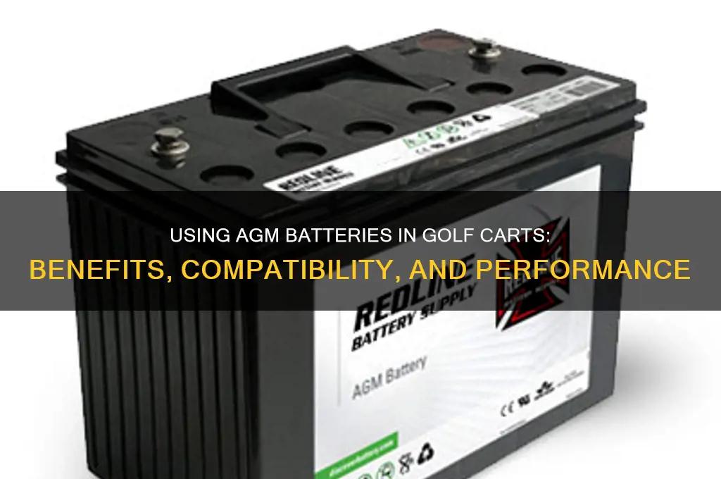 can agm batteries be used in golf carts