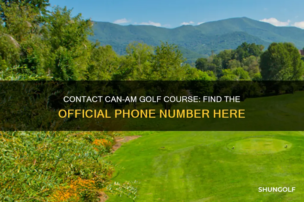 can-am golf course phone number