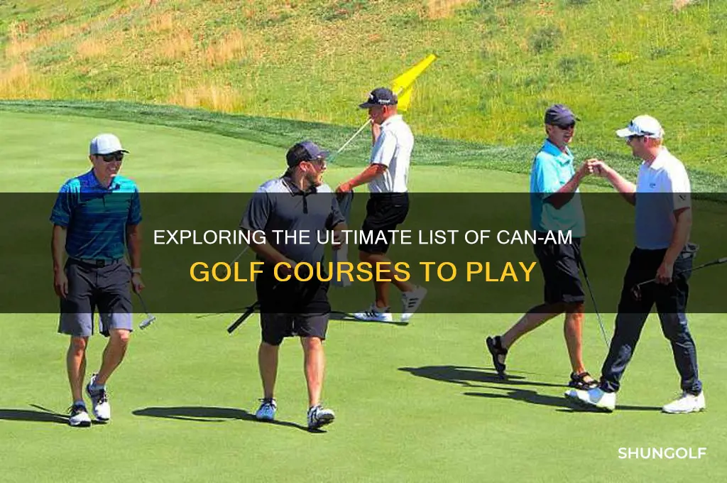 can am golf courses list