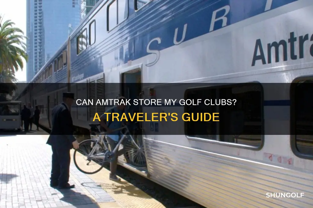 can amtrak store my golf clubs
