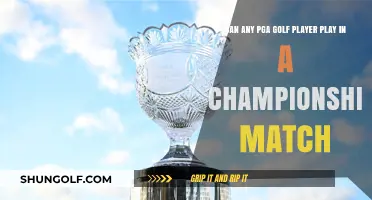 Can Any PGA Golfer Compete in Championship Matches?