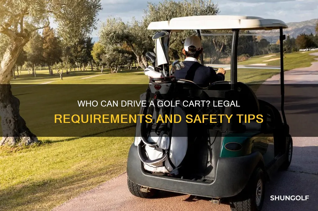 can anyone drive a golf cart