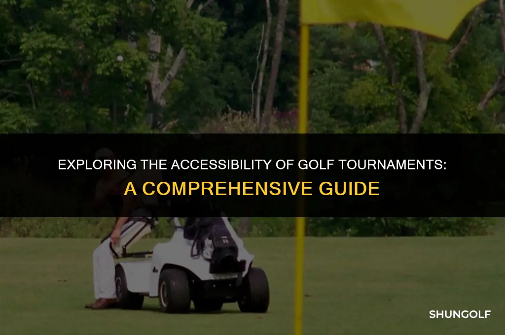 can anyone enter a golf tournament