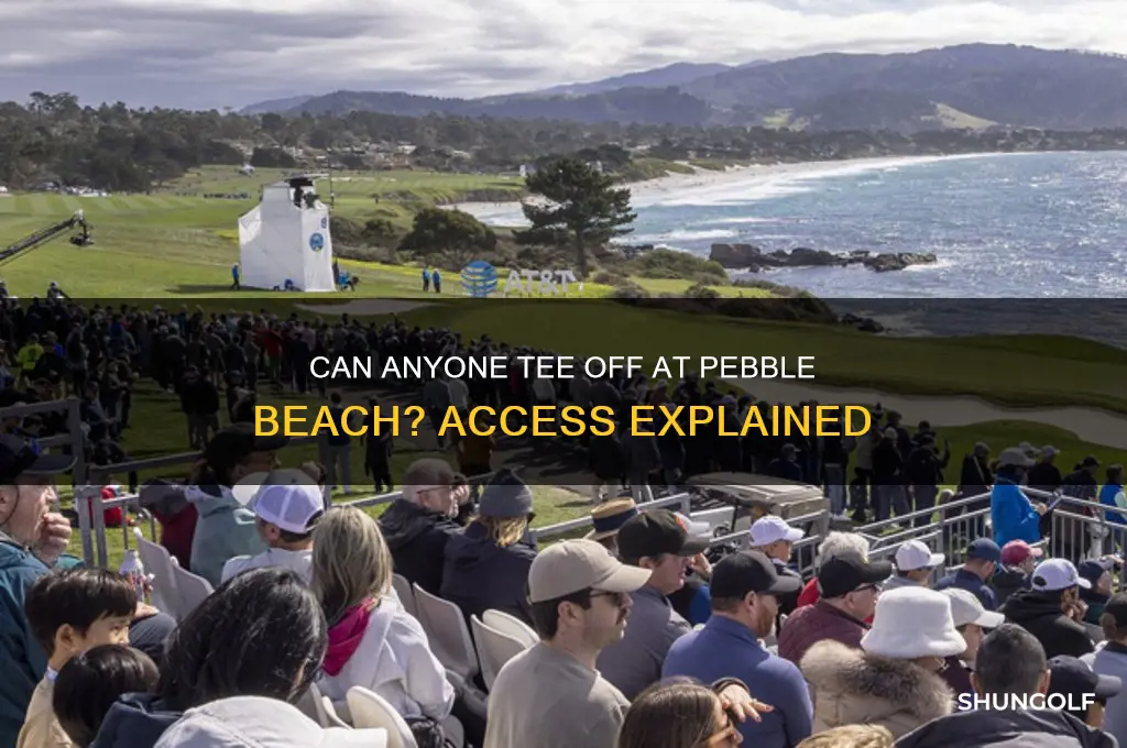 can anyone play at pebble beach golf course