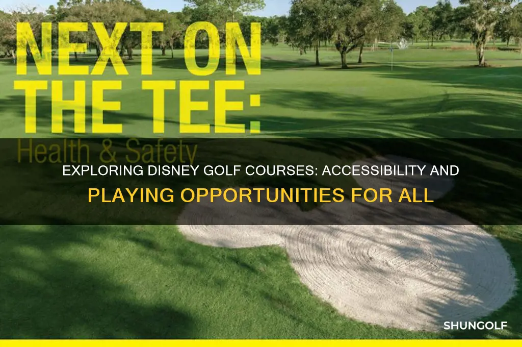 can anyone play disney golf courses