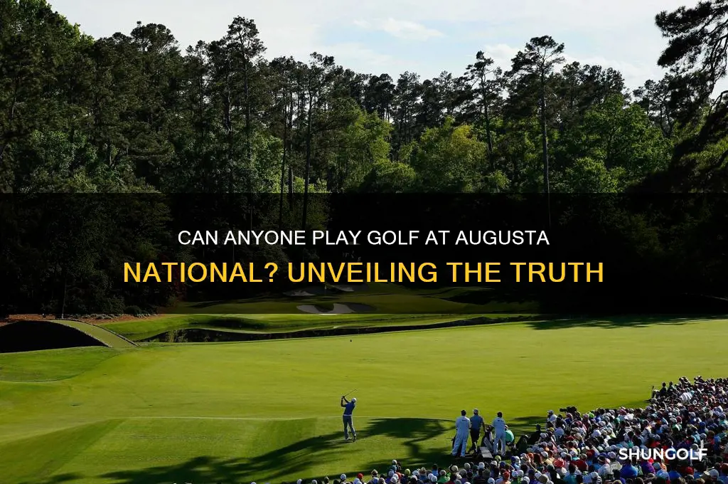can anyone play golf at augusta