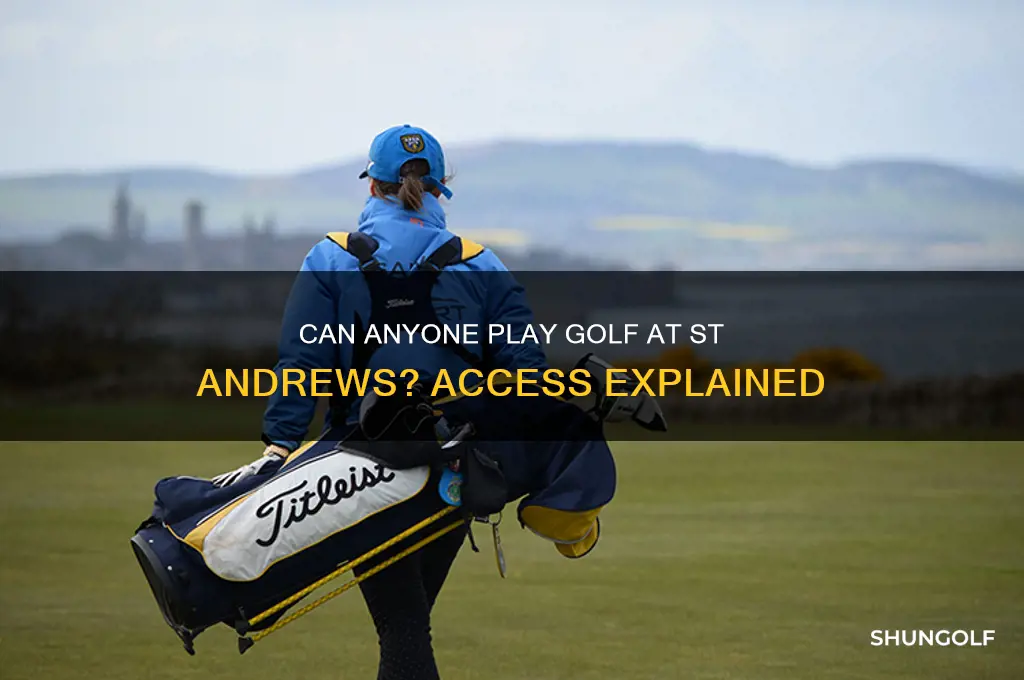 can anyone play golf at st andrews