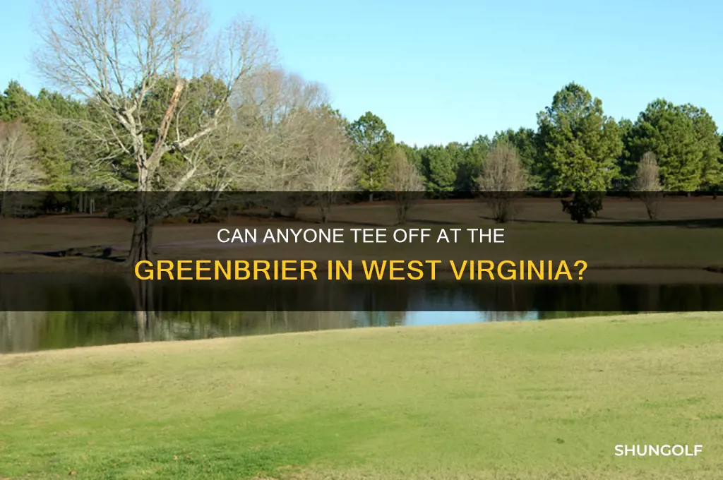 can anyone play golf at the greenbriar in wv