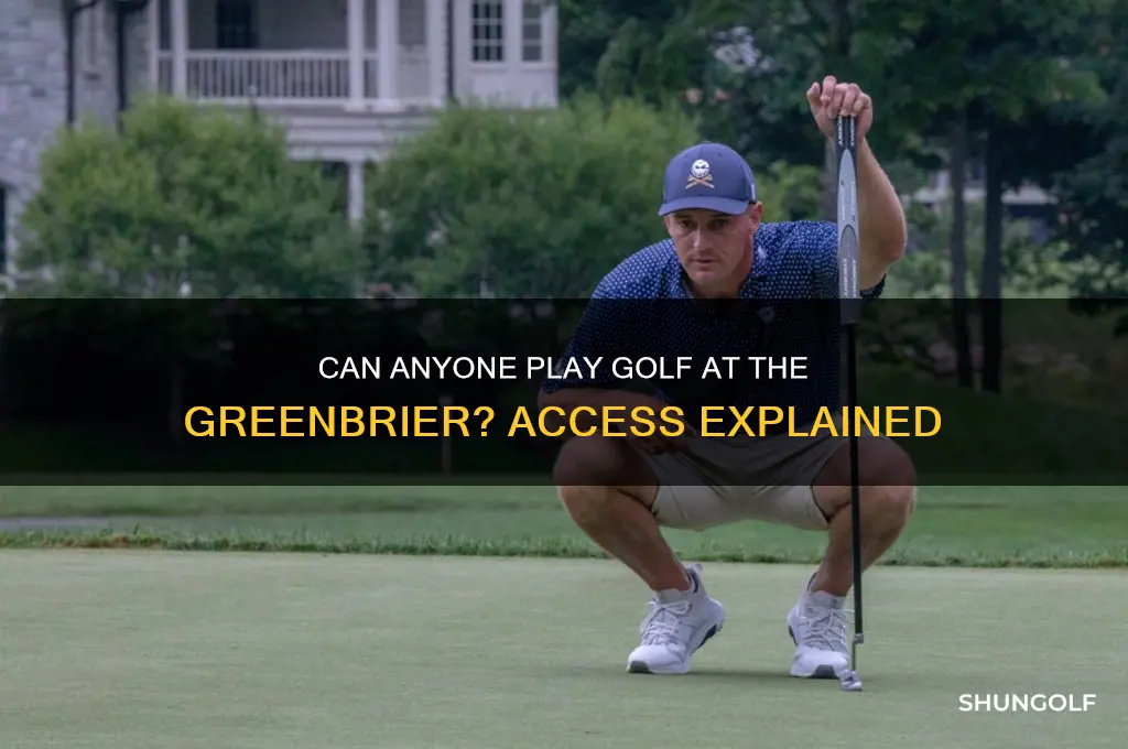 can anyone play golf at the greenbrier