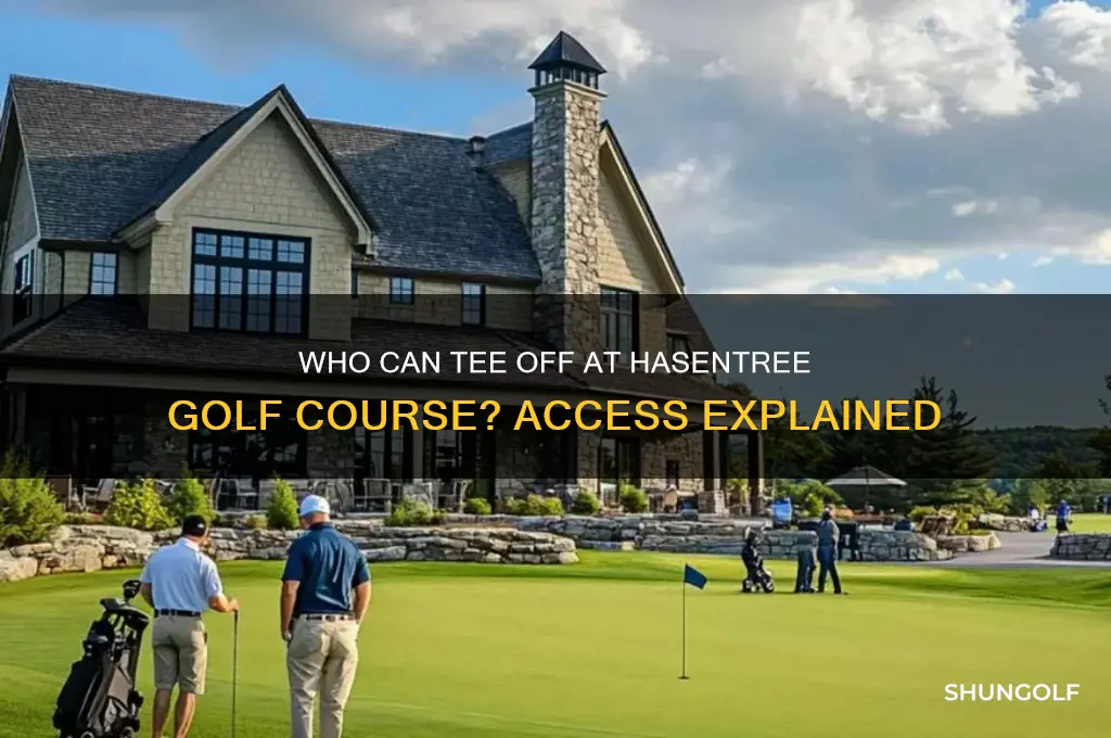 can anyone play hasentree golf course