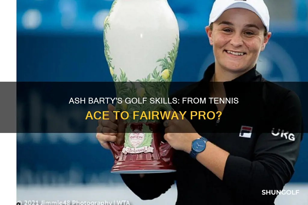 can ash barty play golf