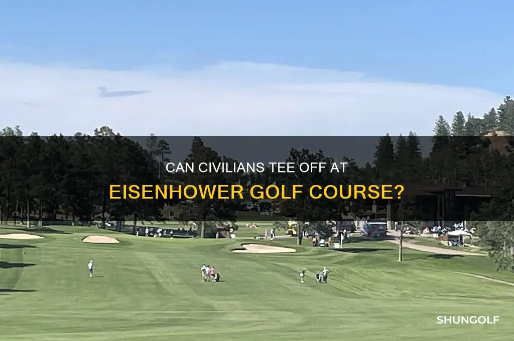 can civilians play eisenhower golf course