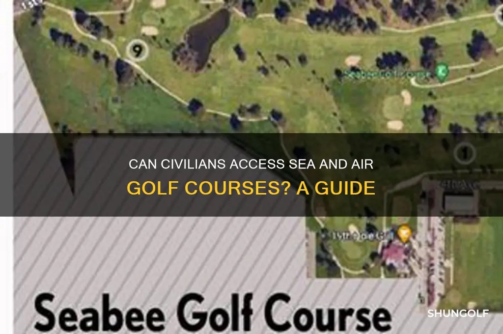 can civilians play sea and air golf course