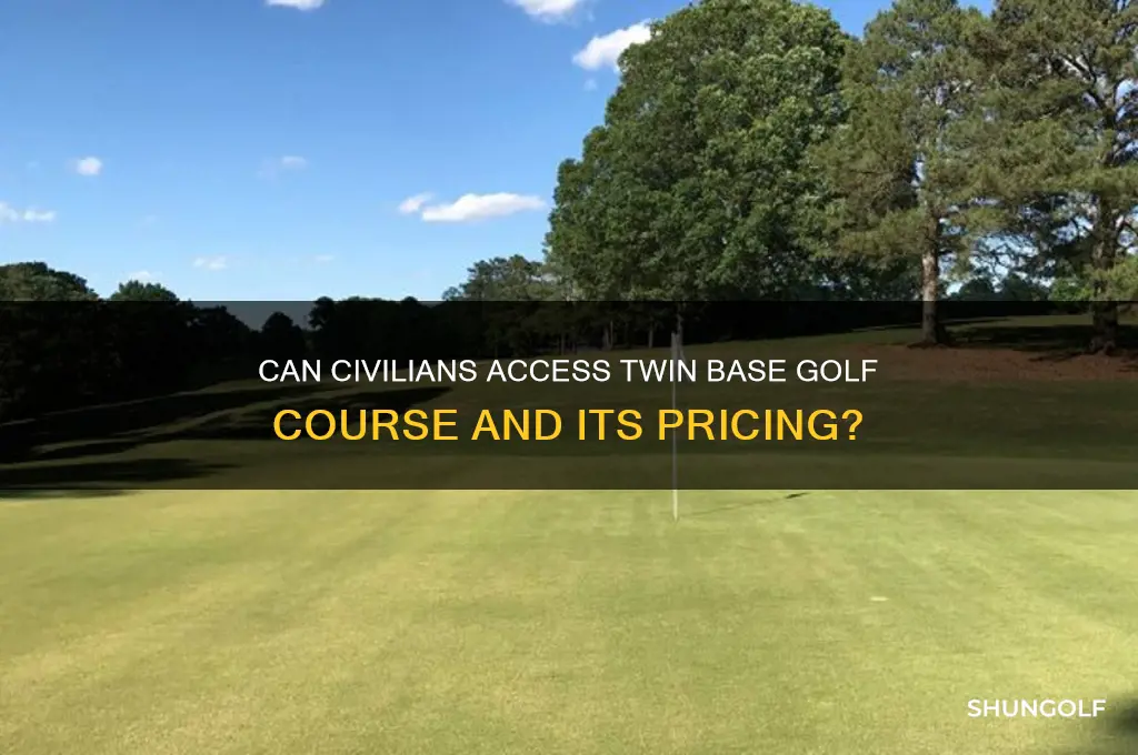 can civilians play twin base golf course prices