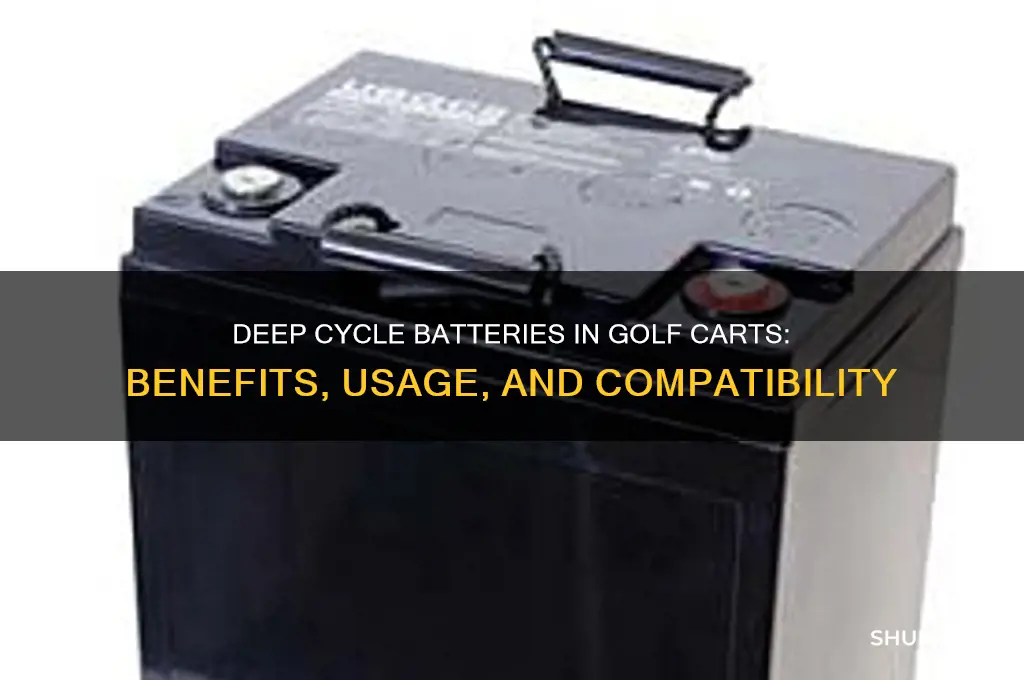 can deep cycle batteries be used in golf carts