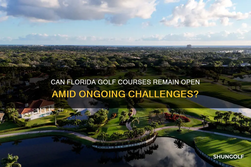 can florida golf courses stay open
