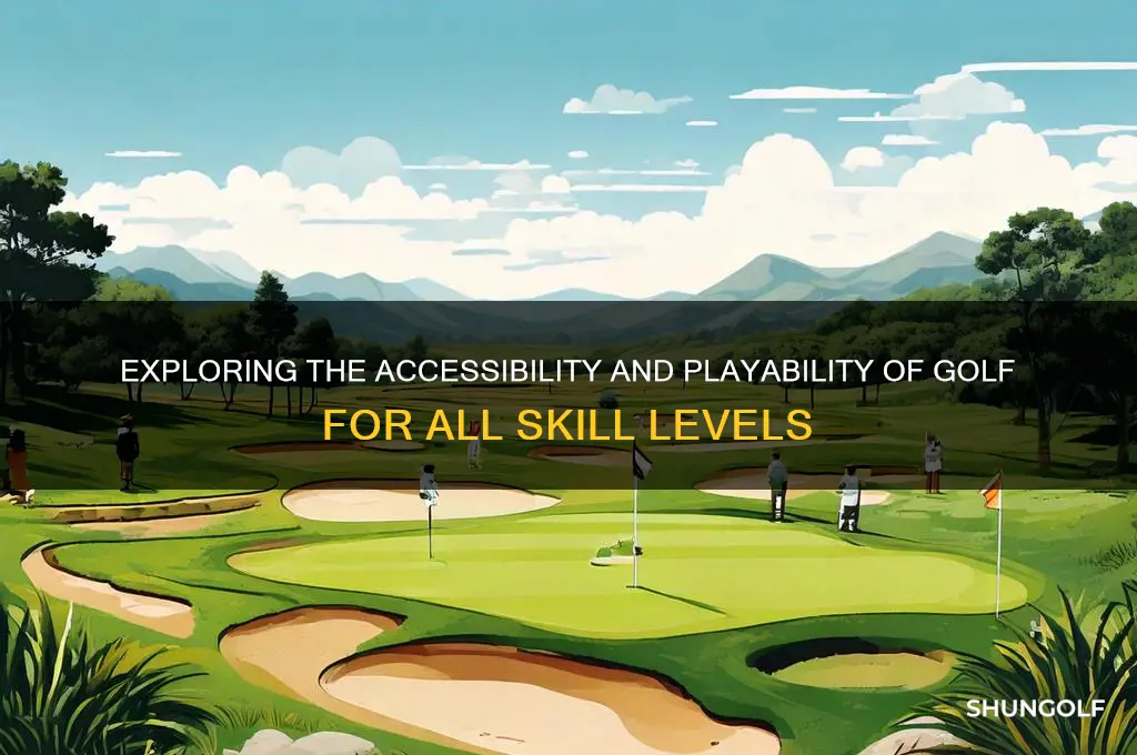 can golf be played