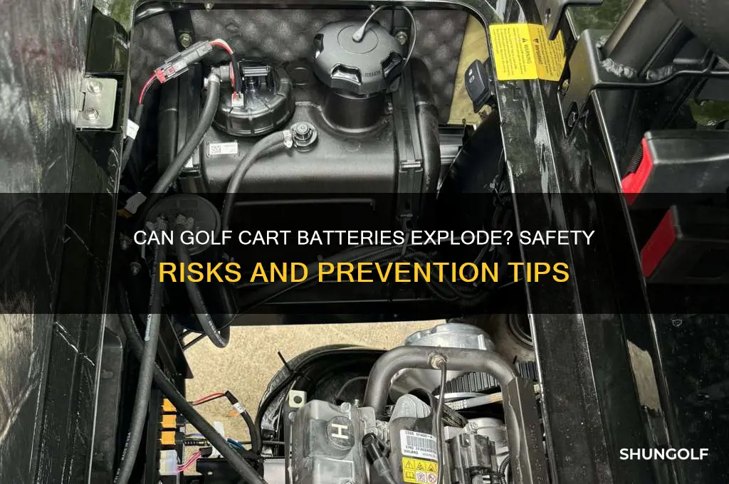 can golf cart batteries explode