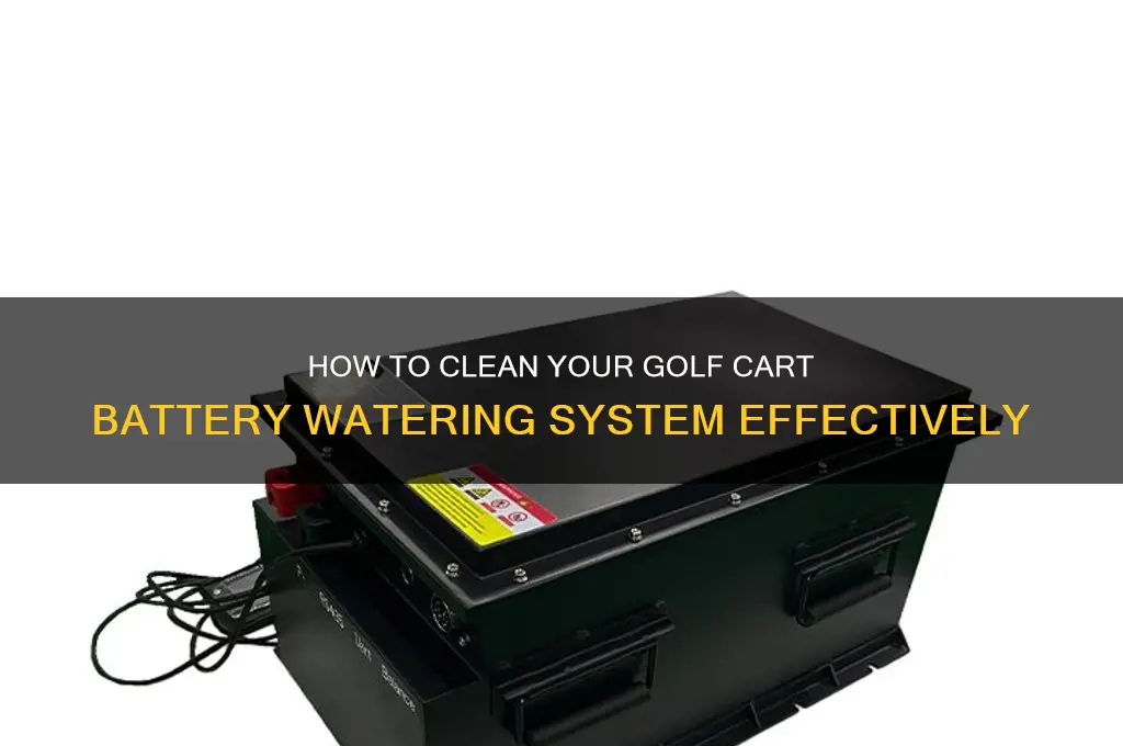 can golf cart battery watering system be cleaned