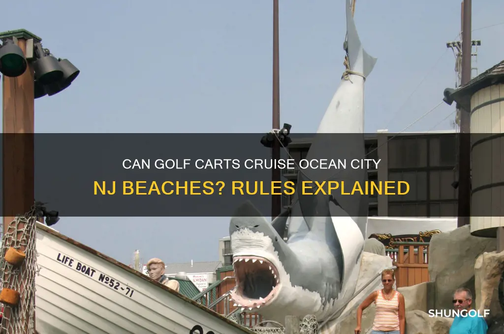 can golf cart go on beach in ocean city nj