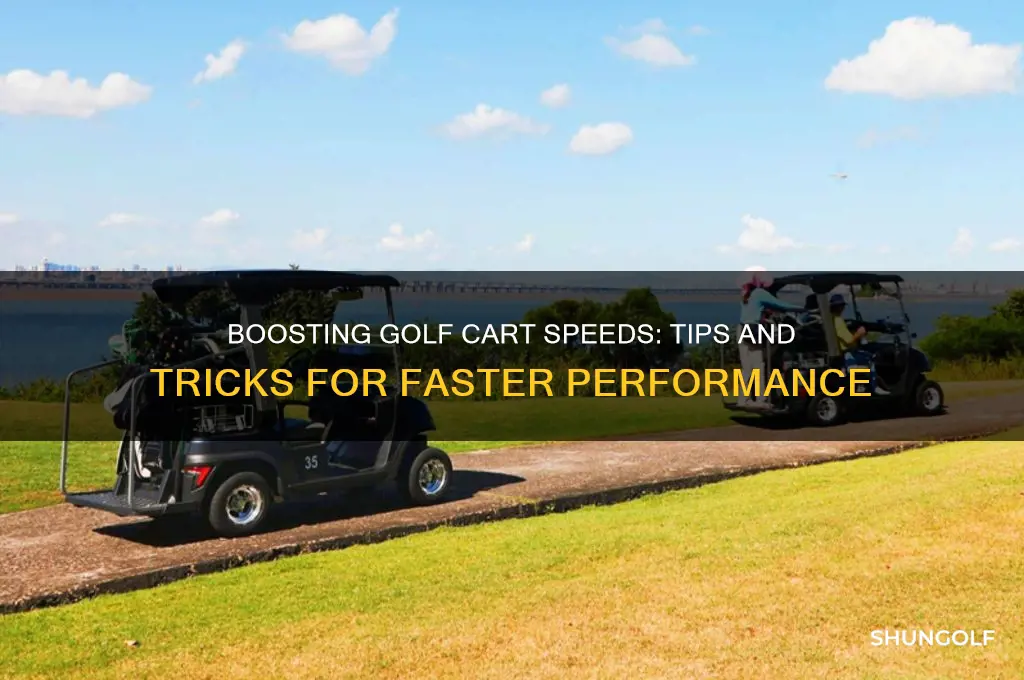 can golf cart speeds be increased