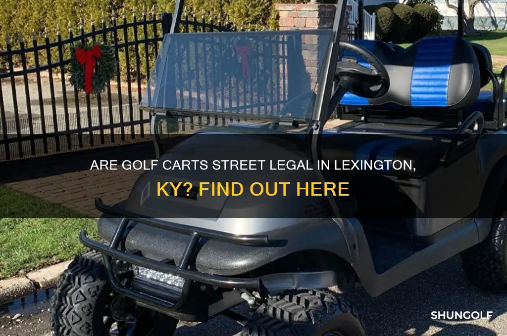 can golf carts be legal on lexington ky streets